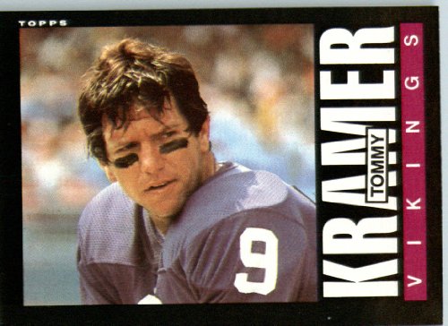 1985 Topps # 94 Tommy Kramer Minnesota Vikings Football Card - Shipped In Protective Screwdown Display Case!