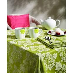Clairette Cactus Jacquard 60 X 90" Table Cloth