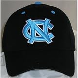 North Carolina Tar Heels One-Fit NCAA Cotton Twill Flex Cap (Black)