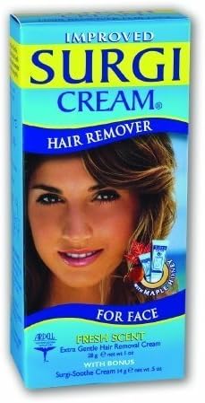 Surgi-Care Surgi-Cream Invisi-Bleach Hair Remover for Face - Fresh - 1.5 oz by Hair Motion
