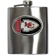 Kansas City Chiefs Steel Hip Beverage Flask - NFL Football Fan Shop Sports Team Merchandise