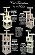 66" BUNGALOW - SHERPA Cat Condo tree Furniture Tower