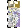 Streetwise Boston Map - Laminated City Center Street Map of Boston, Massachusetts - Folding pocket size travel map with MBTA subway map & trolley lines