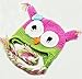 niceeshop(TM) Toddler Owls Crochet Knit Wool Hat With Ear Flap,Roseo&Green