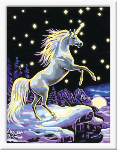 Ravensburger 28093 - Einhorn im Mondschein - Malen nach Zahlen, 18 x 24 cm Preisvergleich