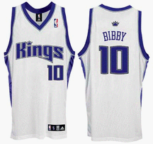 Mike Bibby Sacramento Kings #10 Authentic Adidas NBA Basketball Jersey (Home White)