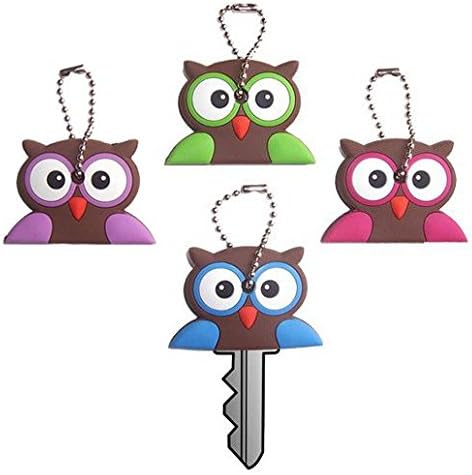 4pc Gift Set - Funco Owl Key Covers / Key Caps / Key Chain