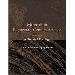 Materials in Eighteenth-Century Science: A Historical Ontology (Transformations: Studies in the History of Science and Technology)