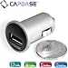 CAPDASE Apple iPad2 /iPad & iPod, iPod touch / iPhone 4, 3G, 3GS & Smartphones Single USB Car Charger : Pico Plus, Titanium/Black シングル USB 超小型カーチャージャー 「ピコ プラス」 (充電用USBポート搭載 iPad2 / iPad / スマートフォン 対応 超小型車載チャージャー), チタン / ブラック CACB-PPT1