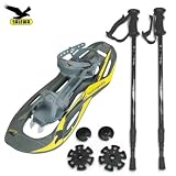 Salewa Schneeschuhe TACUL Light 2.0 (Farbe: anthrazit) + 3-teiliger Teleskopstock Hiker 5000