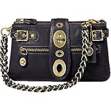 AUTHENTIC COACH LEGACY LEATHER BRIDGIT SHOULDER HANDBAG CLUTCH 11622 (Black)