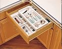Rev-A-Shelf Rolling Cutlery Tray Insert full tray 21-3/4" W x 3-1/8"H