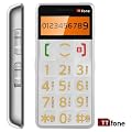 Big Button Easy to use Senior Mobile Phone SILVER - with FM radio and Torch function - SOS button and large easy to read display