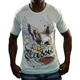 ED HARDY Christian Audigier Platinum Griffin Mens T-Shirt