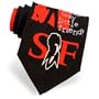 Men's Silhouette Polyester Tie by Scarface in Black