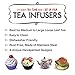 Luvao Food Grade Stainless Steel Loose Tea Leaf Infuser Ball Strainer Set of 4