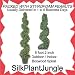 Artificial Outdoor Indoor Potted 5 foot 2 inch Boxwood Spiral Topiary Tree packed in peanuts