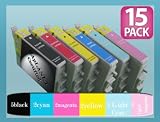 Compatible Ink for Epson T079120-T079620 791 to 796 15pack 5bk,2cyan,2magenta,2yellow,2LC,2LM