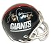 Autographed Harry Carson New York Giants Throwback Mini Helmet Inscribed 