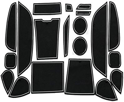 Yindelai Car Part Non-Slip Car Door Cup Mat Gate Slot Pad for 2014-2015 BMW X5 M (Luminous)