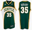 Kevin Durant Seattle Supersonics #35 Swingman Adidas NBA Basketball Jersey (Road Green)