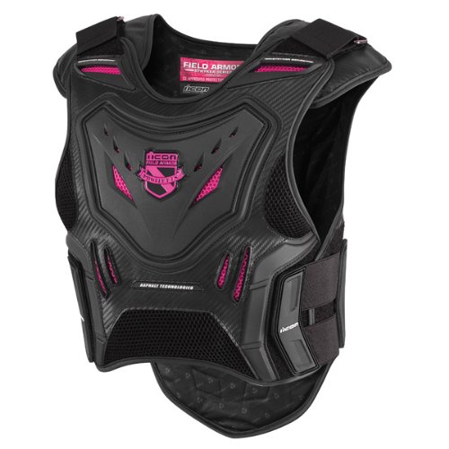 Icon Field Armor Women's Stryker Protective Vest Black/Pink SM/MD On Sale