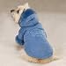 Dog Coat - Blue Powder Puff Dog Jacket - XX-Small (XXS)