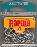 RAPALA - RED FISH HOOK ASSORTMENT - Qty.16