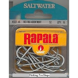 RAPALA – RED FISH HOOK ASSORTMENT – Qty.16