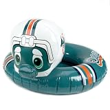 Pack of 3 NFL Miami Dolphins Mascot Toddler Swimming Pool Inner Tubes