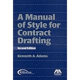 manual of style for contract drafting