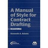 Manual of Style for Contract Drafting