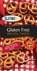 Glutino Sans Gluten Free Pretzel Twists, Snack-Packs, 2.6-Ounce Bags (Pack of 20)