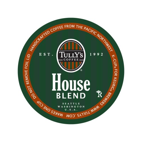 Tully's Coffee House Blend, K-cups, 24-count,  Boxes (Pack of 2)