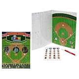 KiDS ScoreCard Atlanta Braves Reusable scorecard with team and player stickers, dry erase pen. (Large)