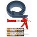 Auto Care Products Inc 51010 10-Feet Tsunami Seal Garage Door Threshold Seal Kit, Gray