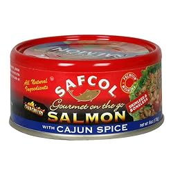 SAFCOL Gourmet on the Go Chargrilled Salmon with Cajun Spice, 6-Ounce Cans (Pack of 12)
