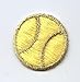 Small Tennis Ball Iron on Embroidered Patch