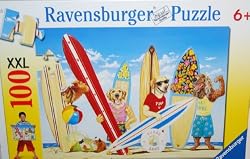 Ravensburger Puzzle - Surf Dogs 100 Pieces