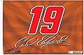 Carl Edwards #19 3x5 SIGNATURE Flag w/grommets RR Outdoor House Banner Nascar Racing