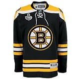 Boston Bruins Reebok Premier Home NHL Hockey Jersey w/ 2011 Stanley Cup Patch