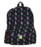Pink Flamingos FLAMINGO Backpack Bag SMALLER than Huge Cumbersome Full-Size Packs- WATERPROOF LINING