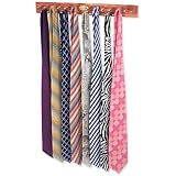 Cedar Tie Rack by Necktie Accessories brown wooden tie racks
