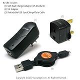 Palm Zire 72s / 72 / 31 / Tungsten E JAVOSync and USB Wall Charger Bundle (UK