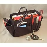 2-6 Day Delivery Available in 4 Colors! Jolie Handbag Bag Purse Travel Cosmetic Make-Up Tote Organizer Insert Dimensions: Small- L 7.5" x H 6" x W 3.5" / Large- L 9.5" x H 7" x W 4.5"