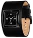 Fashion Watches - 01TheOne Unisex AN01G01 Analog Sandwich Black Leather Fashion Watch