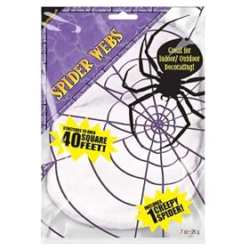 Stretchable Spiders Web White - 1 spider included 240084
