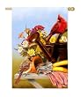 Garden Cardinals Silk Reflections Regular Size Flag