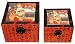 Jewelry : Asian Home Decor & Unique Gifts - 8" Ming Flying Emperor Oriental Storage Boxes (Set of Two)