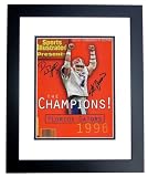 1996 Florida Gators Championship QB Danny Wuerffel and Coach Steve Spurrier Dual Autographed/Hand Si